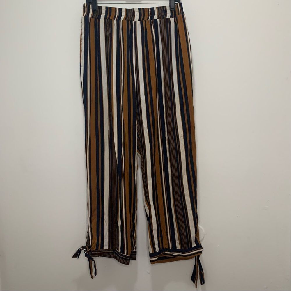 Fashion Nova Striped Wide Leg Pants Size 1X